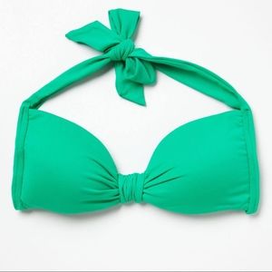 Seafolly Goddess Tie-Front Halter Bikini Top